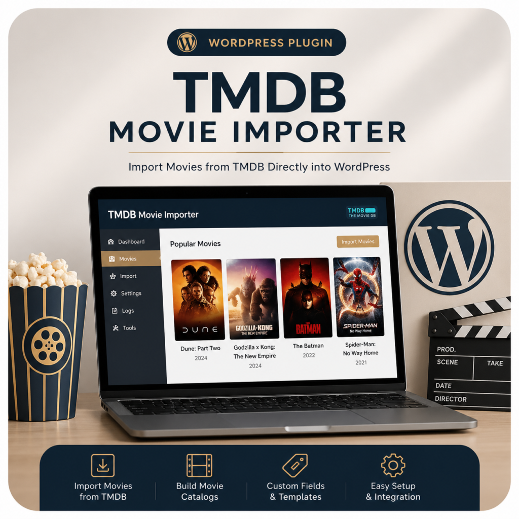 TMDB Movie Importer for WordPress