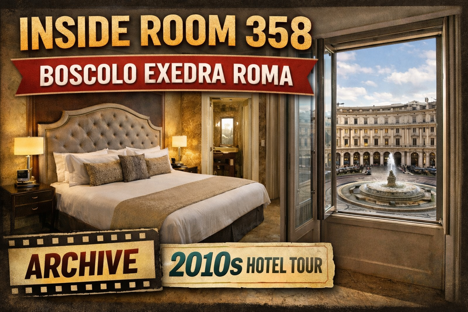 Inside Room 358: Boscolo Exedra Roma (Autograph Collection) — Road Warrior Archive