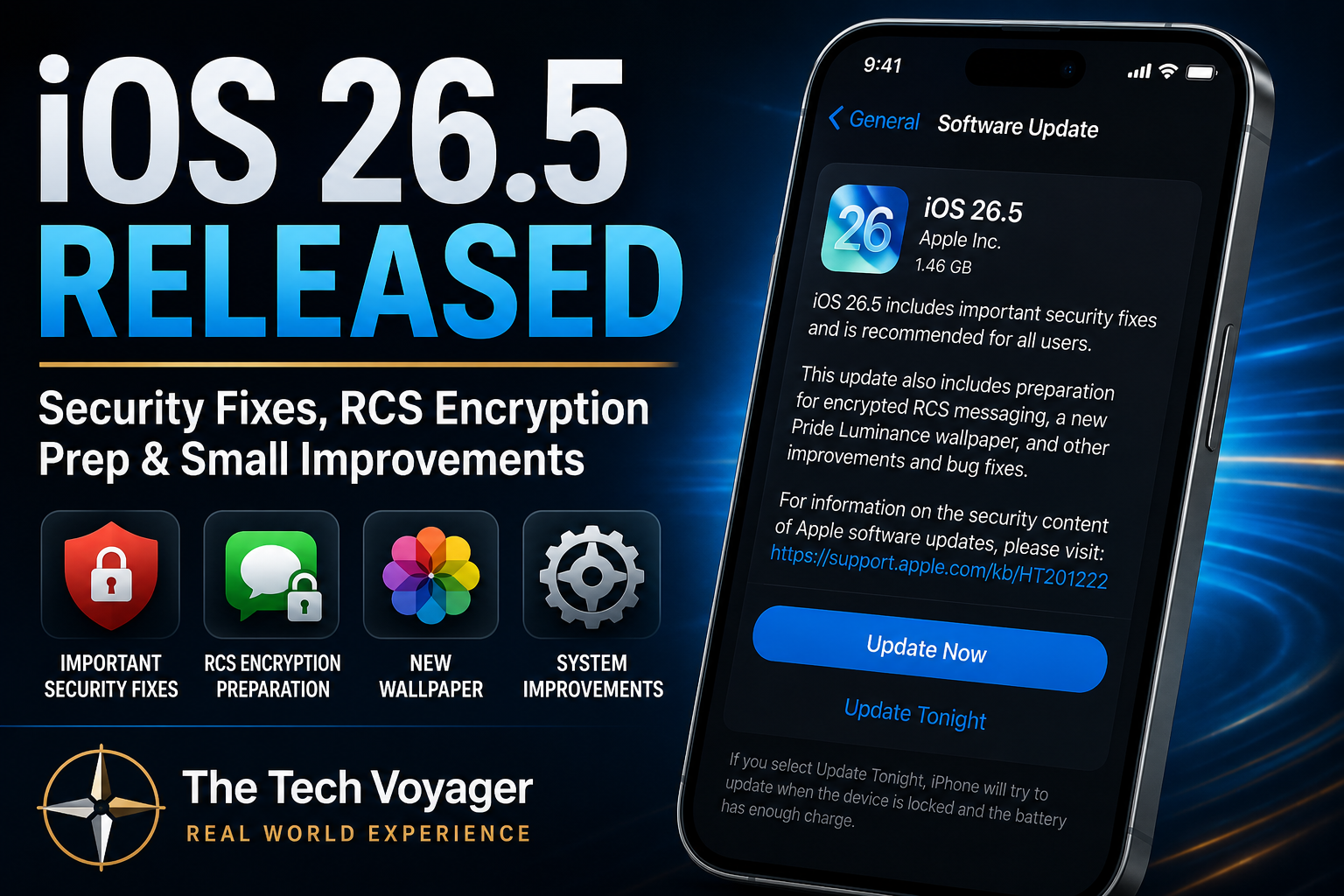 Apple released iOS 26.5, and while it is not a huge feature update, it is worth installing because of the security fixes and small improvements.