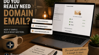 A real-world look at whether a personal website actually needs custom domain email, comparing iCloud+, Proton Mail, forwarding, and keeping things simple.