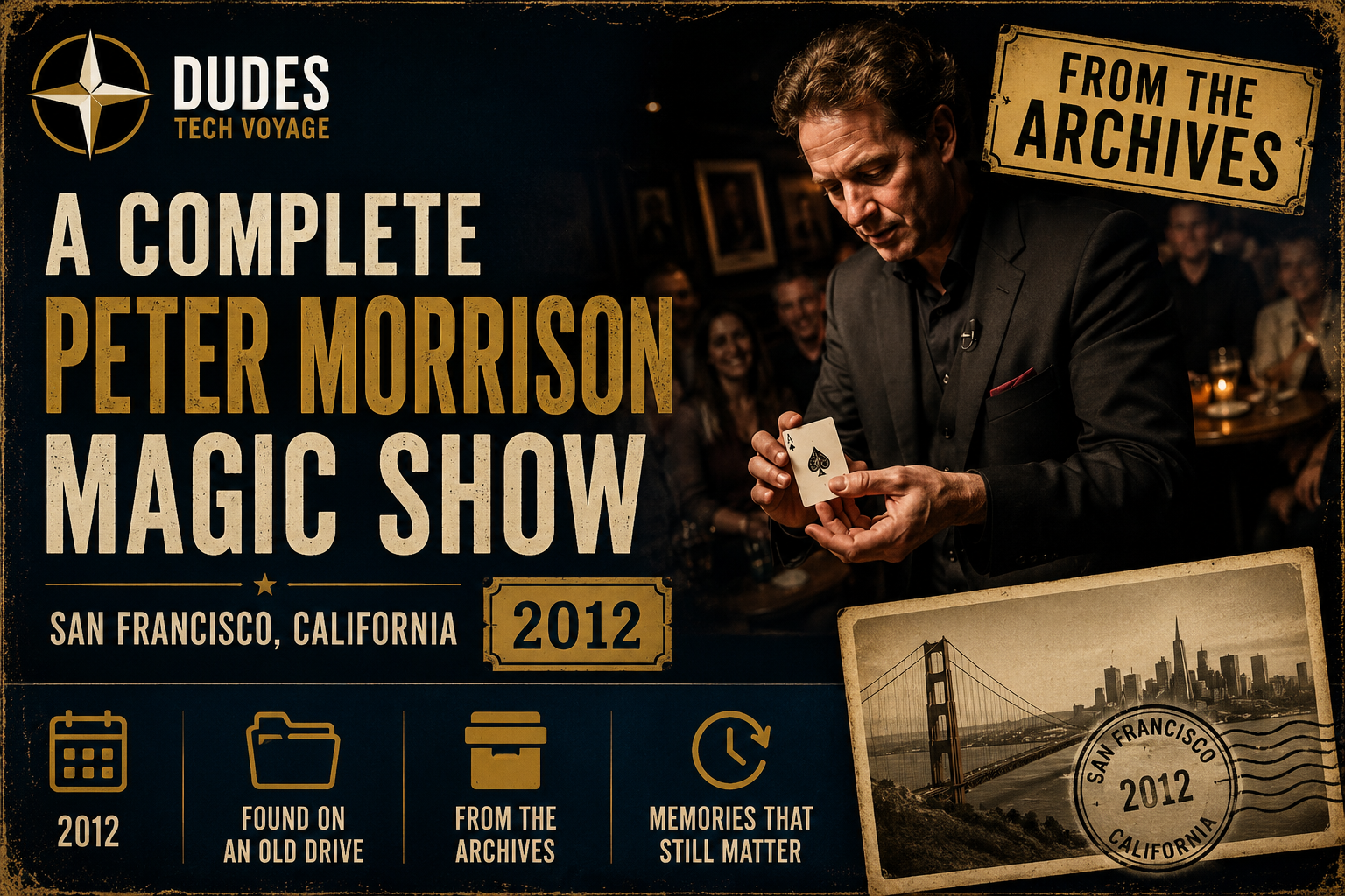 Sometimes the best travel memories aren’t the ones you planned. During a 2012 trip to San Francisco, my wife and I stumbled upon an unforgettable evening at the Marrakech Magic Theater. Thankfully, I recorded the entire performance.