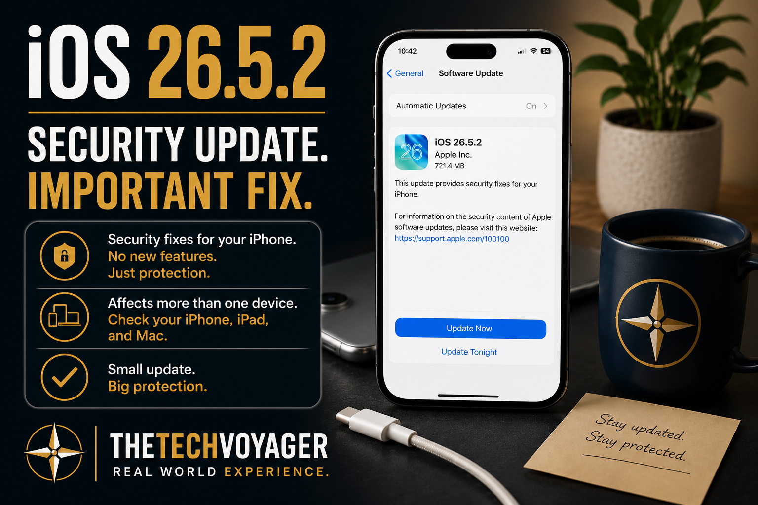 Apple’s latest iPhone update doesn’t introduce flashy new features, but that doesn’t make it unimportant. Here’s what you should know before installing iOS 26.5.2.