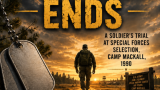 The Week That Never Ends. A Soldier’s Trial at Special Forces Assessment and Selection, Camp Mackall, 1990 A first-person memoir of SFAS, Team Week, and the lessons learned from pursuing a difficult goal.