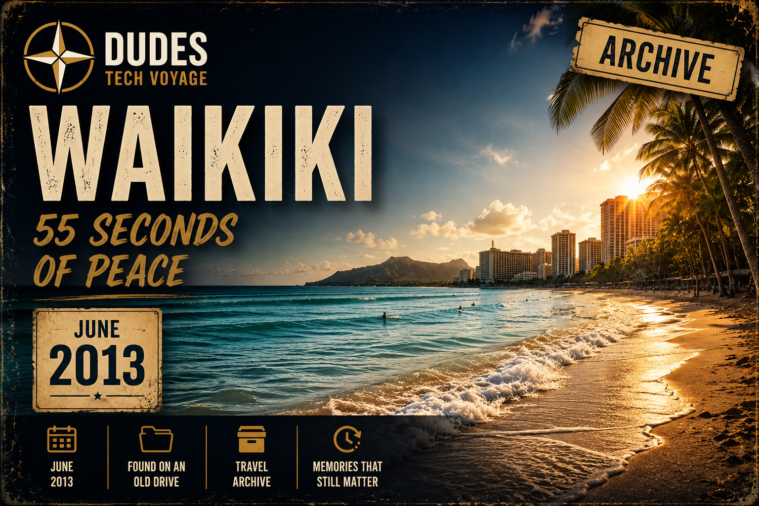 Not every travel memory needs a long story. Sometimes a single minute of ocean waves and Hawaiian sunshine is enough to take you back to a place you never wanted to leave.