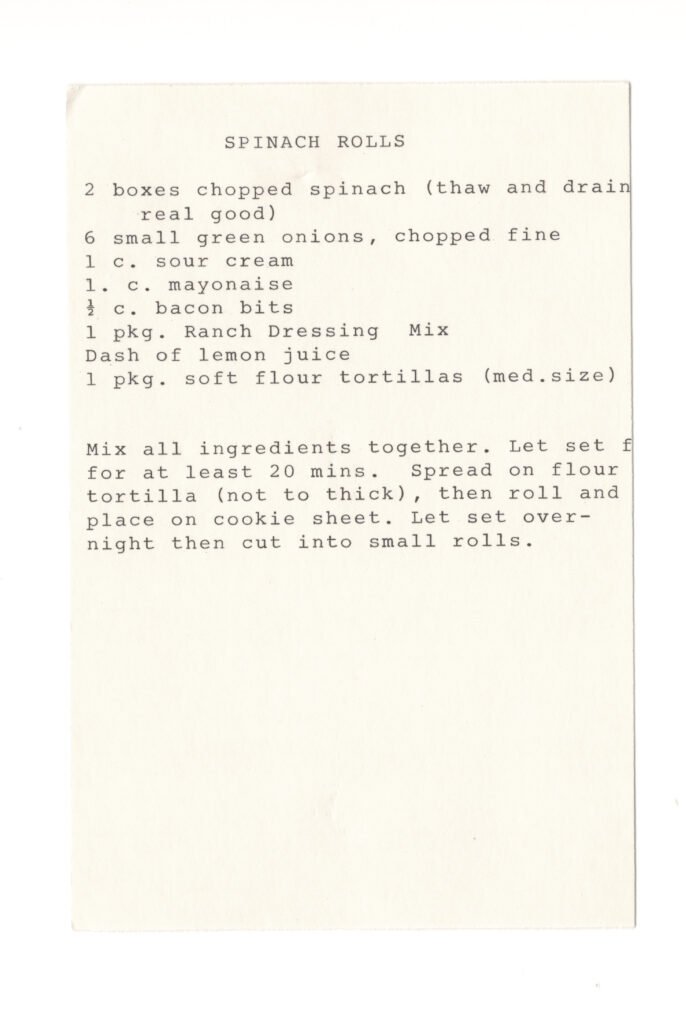 Spinach Rolls