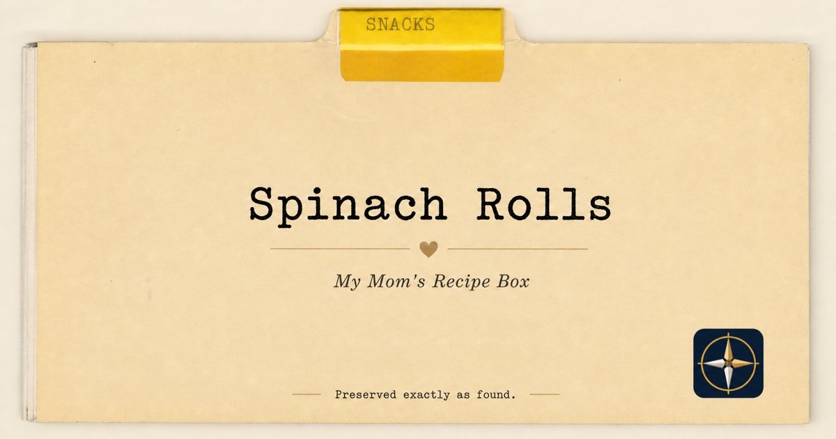 Spinach Rolls