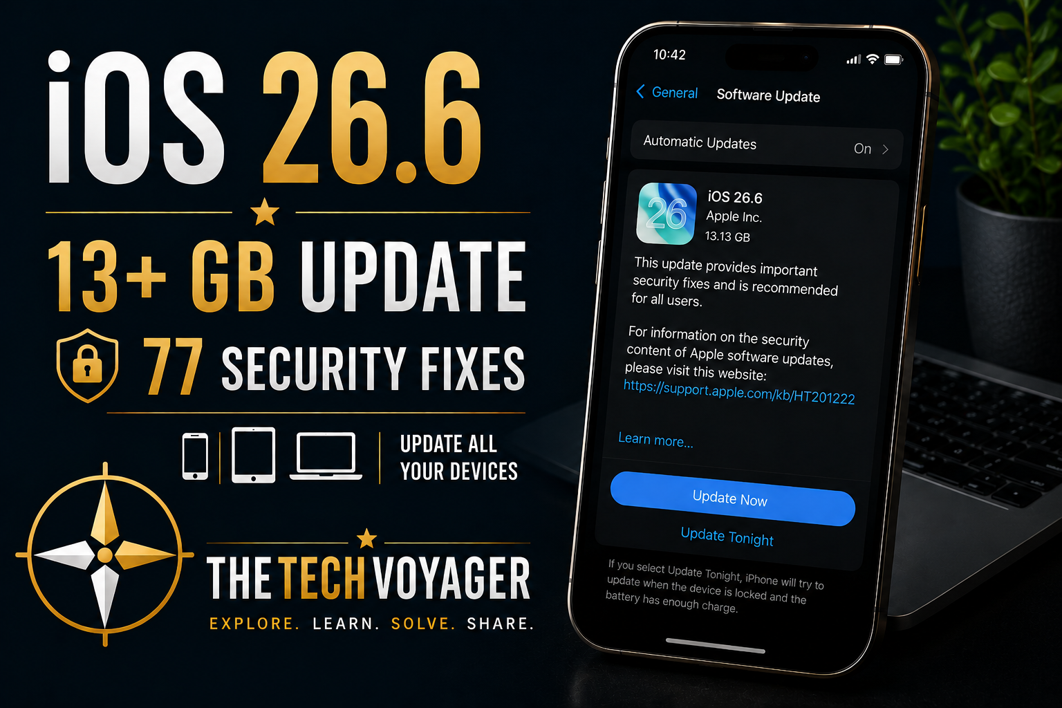 Apple iOS update 26.6
