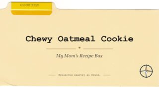 Chewy Oatmeal Cookie