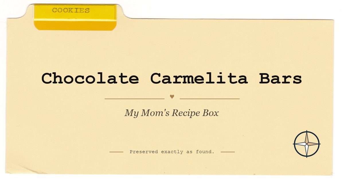 Chocolate Carmelita Bars