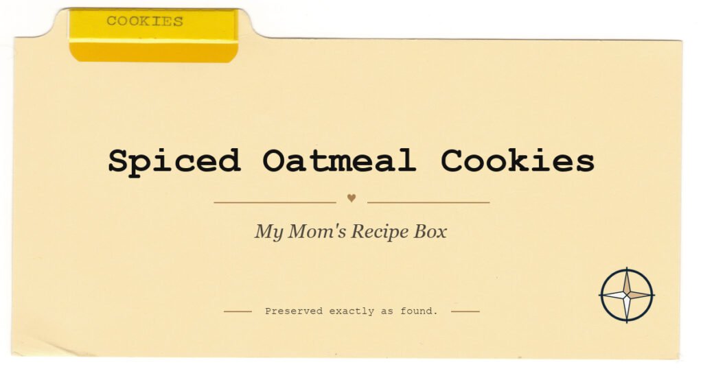 Spiced Oatmeal Cookies