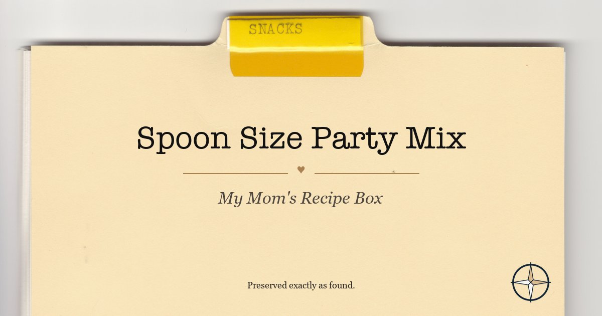 Spoon Size Party Mix