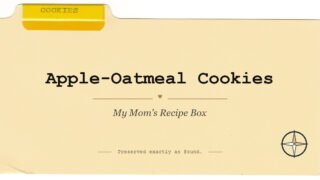 Apple oatmeal cookies featured