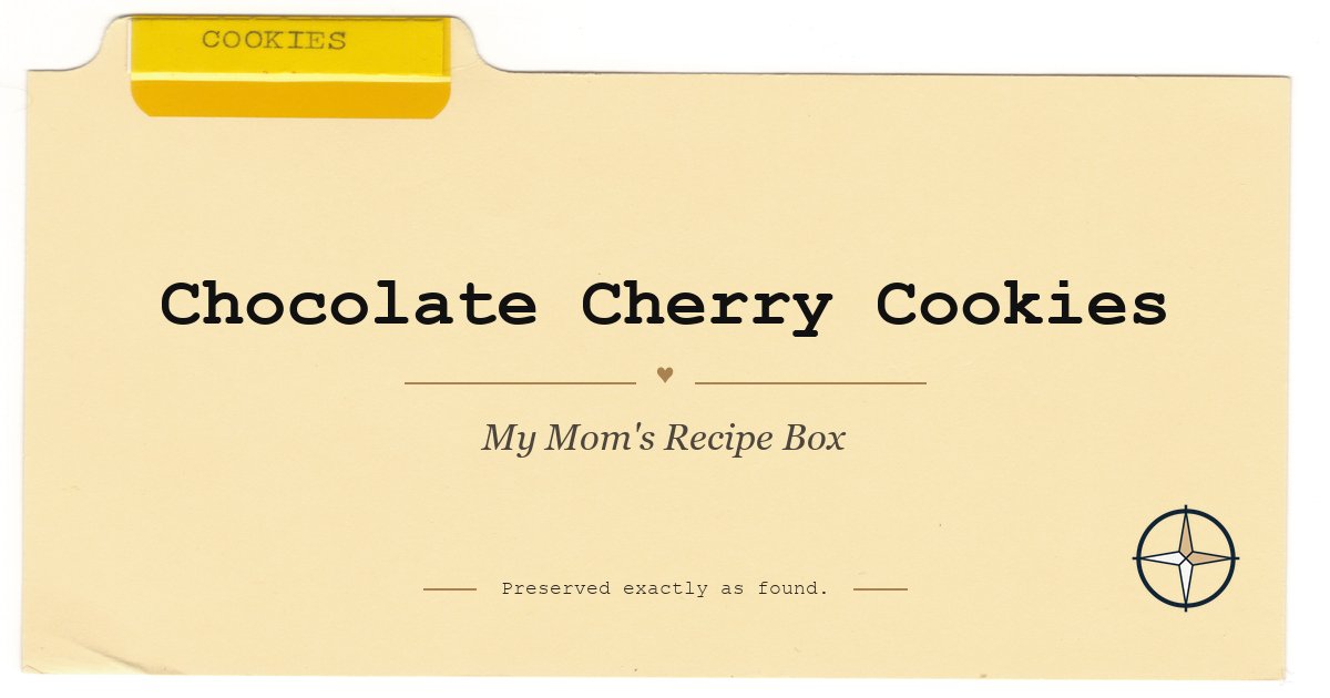 Chocolate covered cherry cookies featured