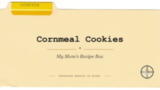 Cornmeal cookies featured