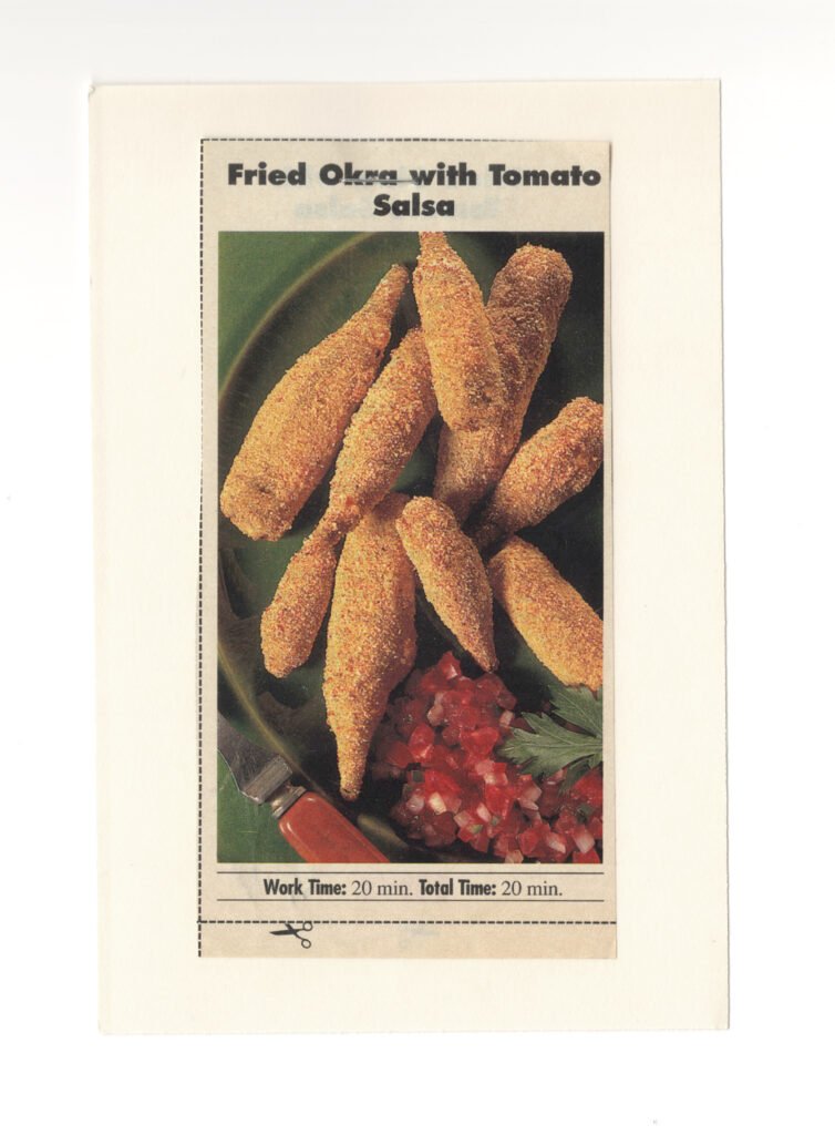 Fried Okra with Tomato Salsa Front