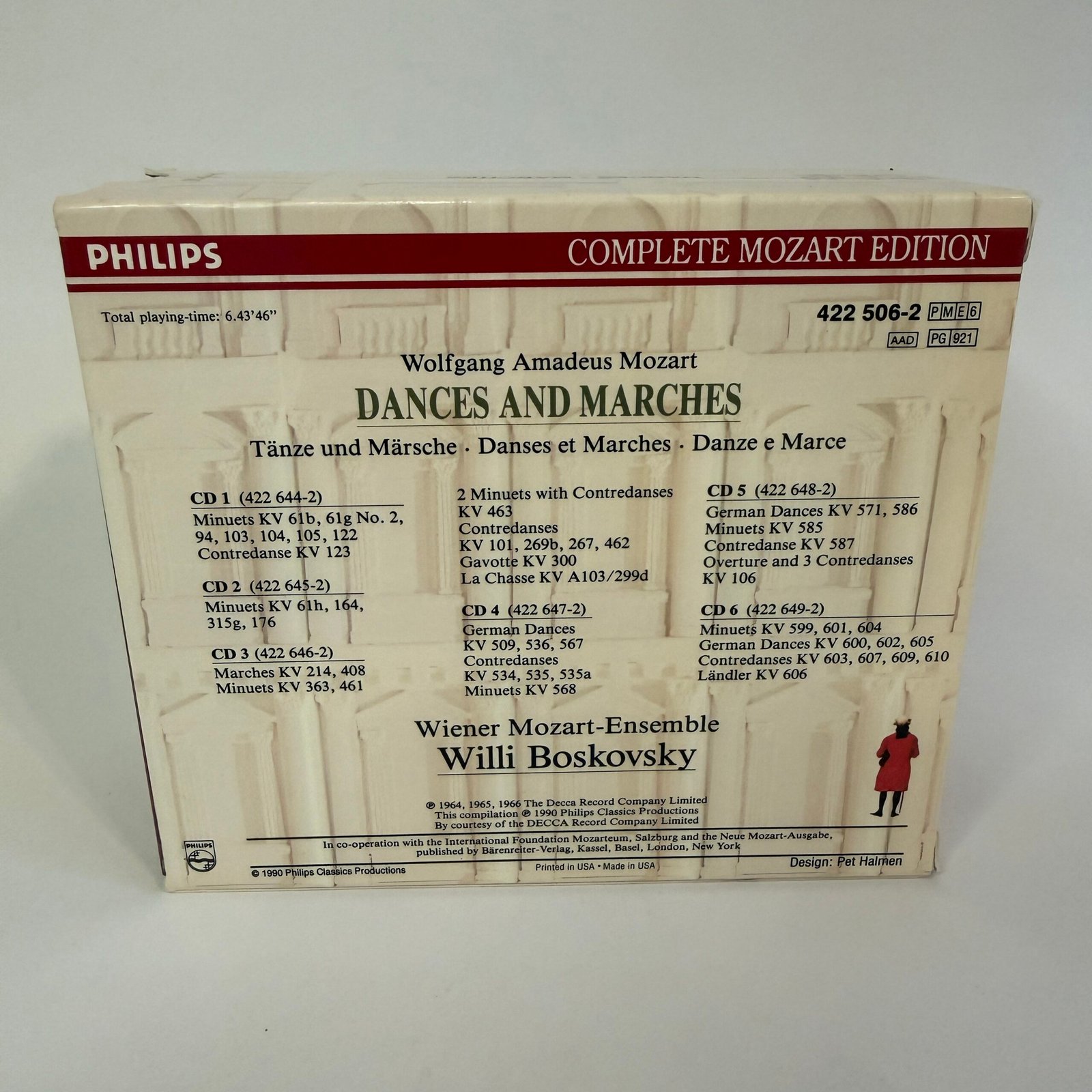 1Mozart – Dances & Marches, Vol. 6 – Boskovsky (6 CD Set)