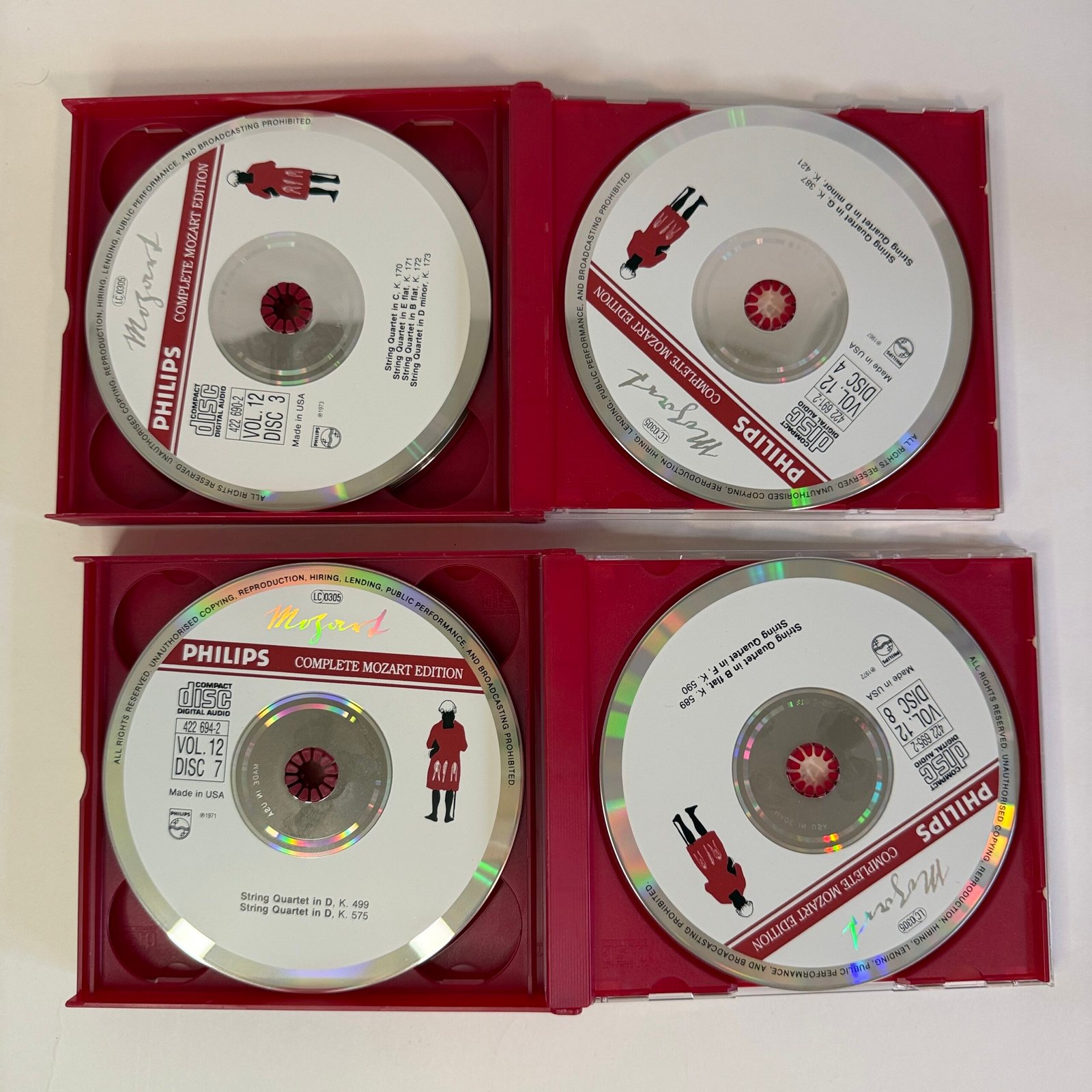 2Mozart – String Quartets, Vol. 12 – Quartetto Italiano (8 CD Set)