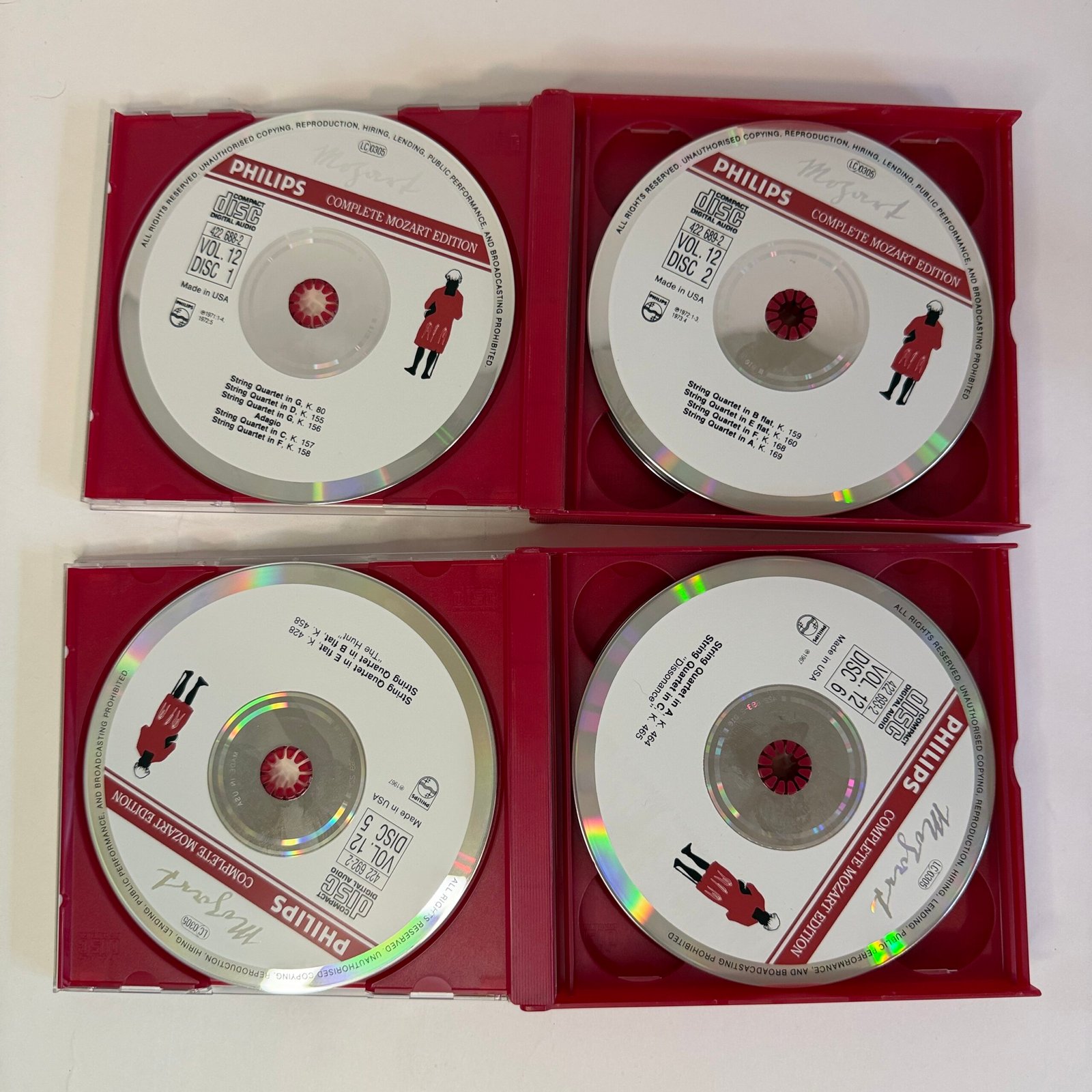 4Mozart – String Quartets, Vol. 12 – Quartetto Italiano (8 CD Set)
