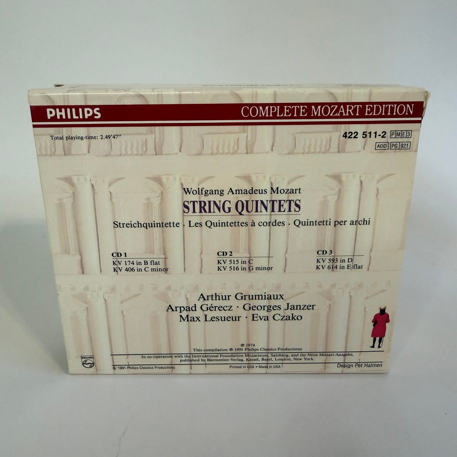 4Mozart – String Quintets, Vol. 11 – Grumiaux (3 CD Set)
