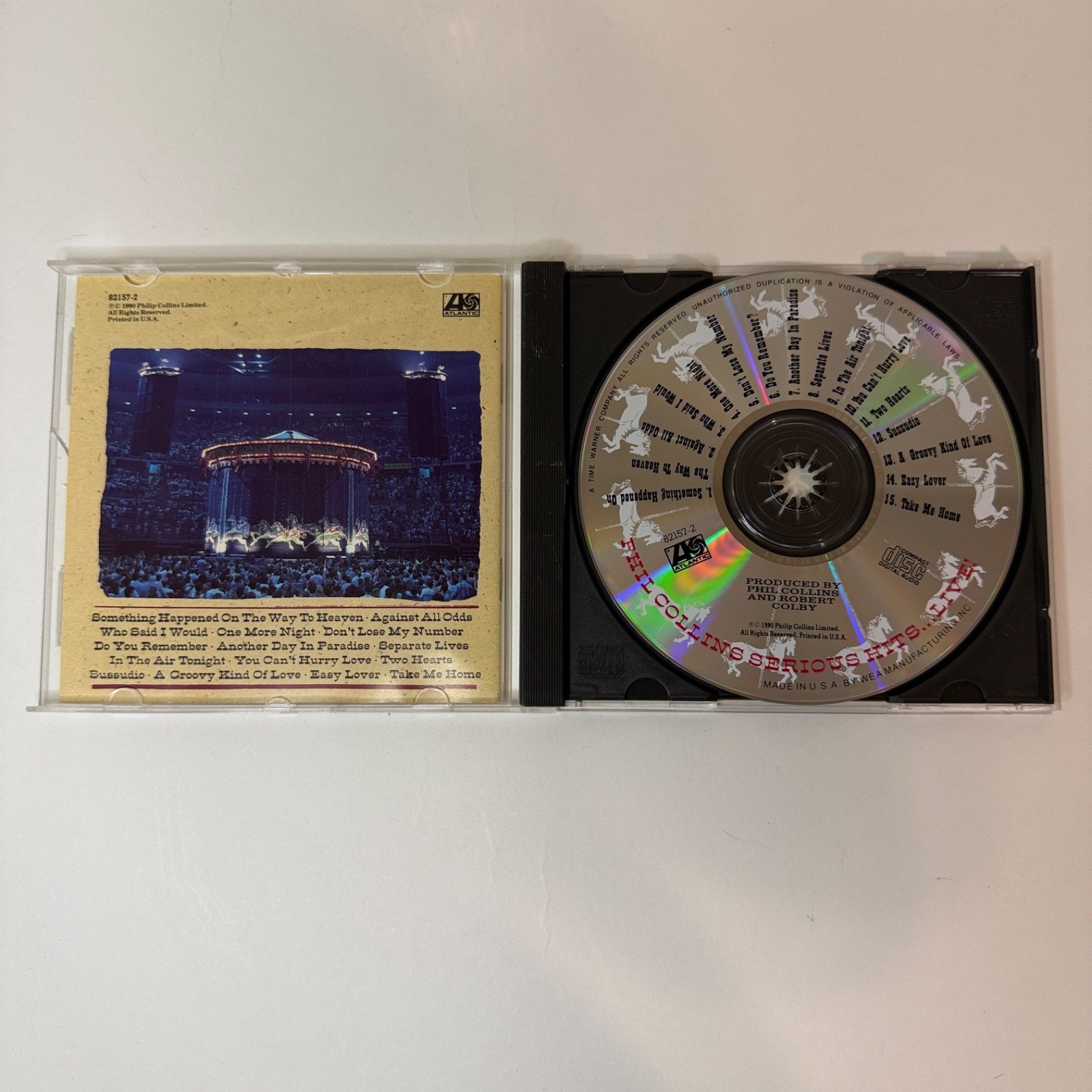 5Phil Collins Serious Hits Live CD 1990 Atlantic