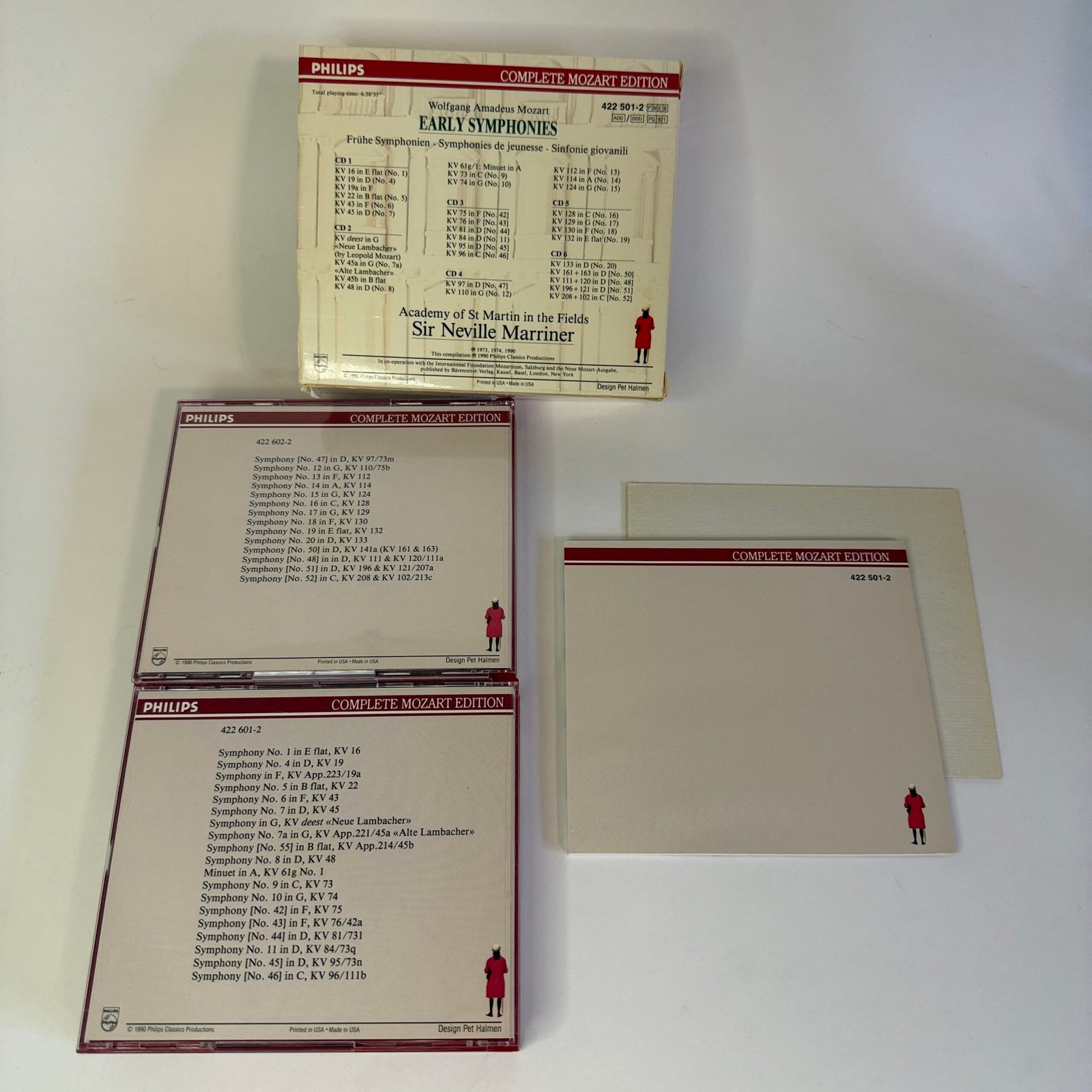 7Mozart – Early Symphonies, Vol. 1 – Marriner (6 CD Set)