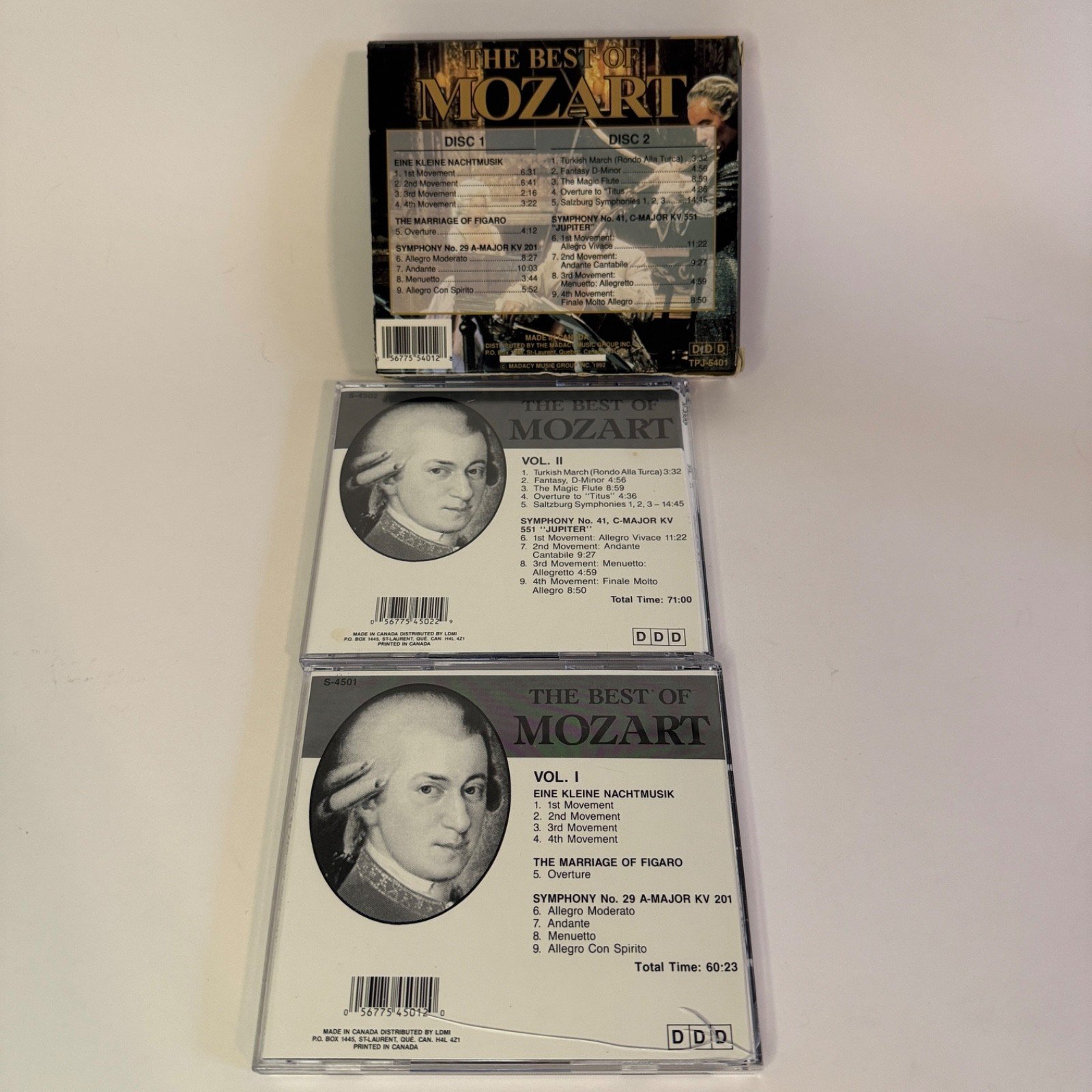 7The Best of Mozart – Madacy TPJ 5401 (2 CD Box Set)
